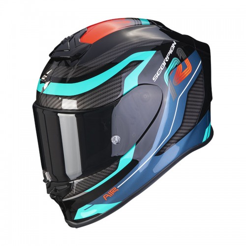 Scorpion Exo R1 Evo Air Vatis Black Blue Helmet