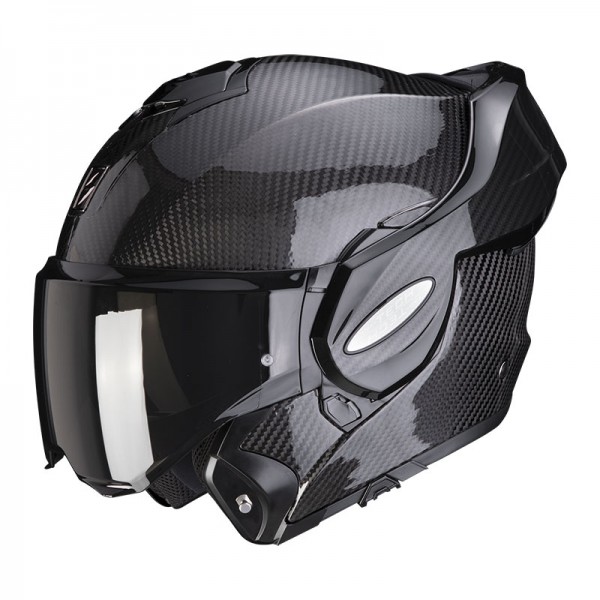 SCORPION EXO TECH EVO CARBON BLACK HELMET