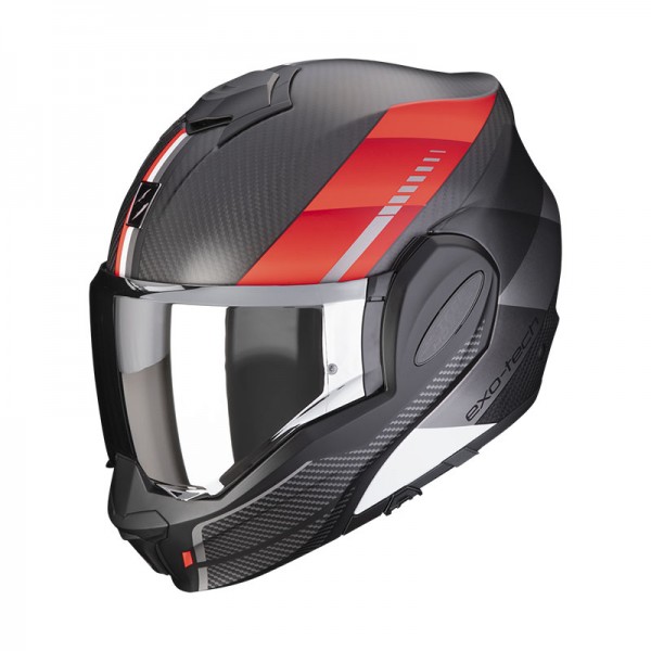 SCORPION EXO TECH EVO CARBON GENUS RED HELMET