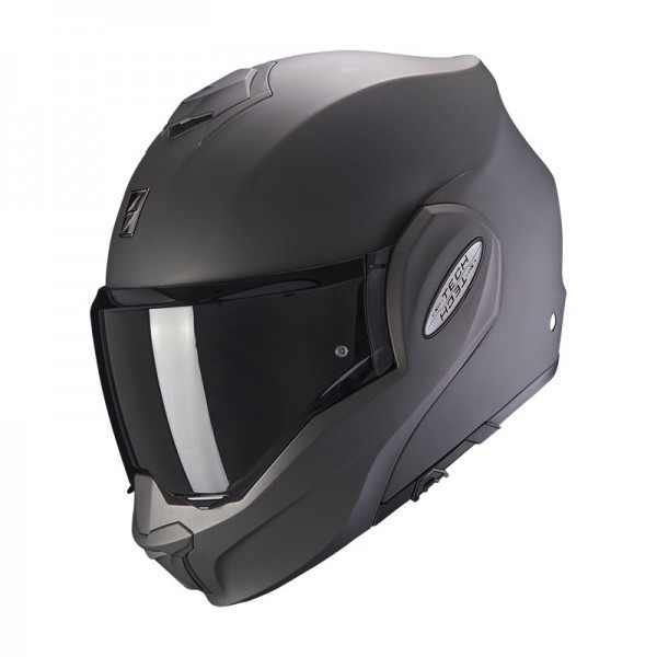 SCORPION EXO TECH EVO SOLID BLACK MATT HELMET