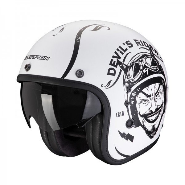 SCORPION BELFAST EVO ROMEO WHITE HELMET