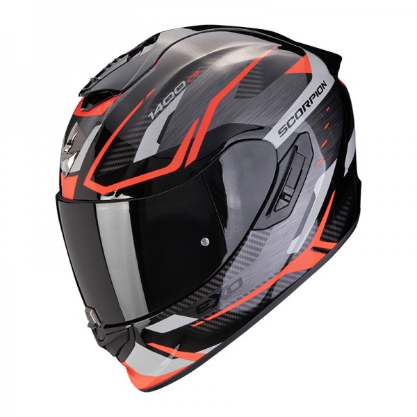 SCORPION EXO 1400 EVO 2 AIR ACCORD GREY RED HELMET