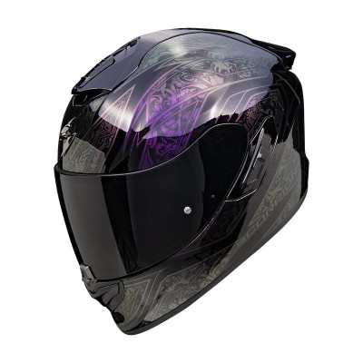 SCORPION EXO 1400 EVO 2 AIR FANTASY BLACK HELMET