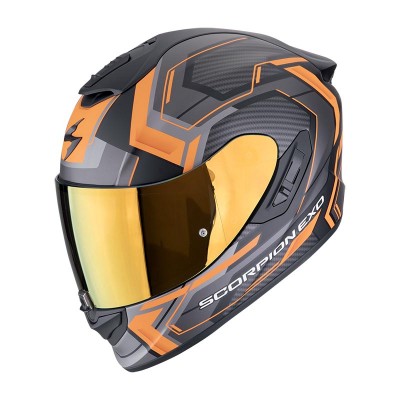 SCORPION EXO 1400 EVO 2 AIR LINART ORANGE HELMET