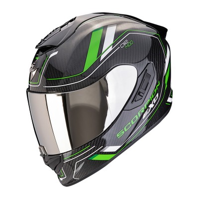SCORPION EXO 1400 EVO 2 CARBON AIR MIRAGE GREEN HELMET