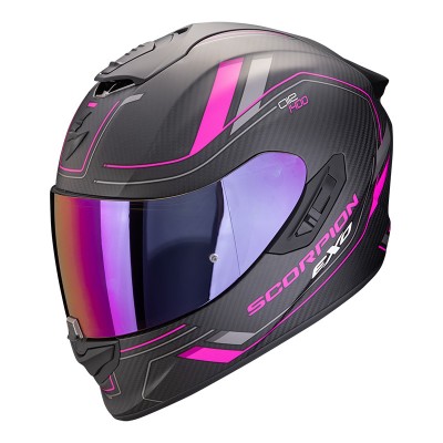 SCORPION EXO 1400 EVO 2 CARBON AIR MIRAGE PINK HELMET