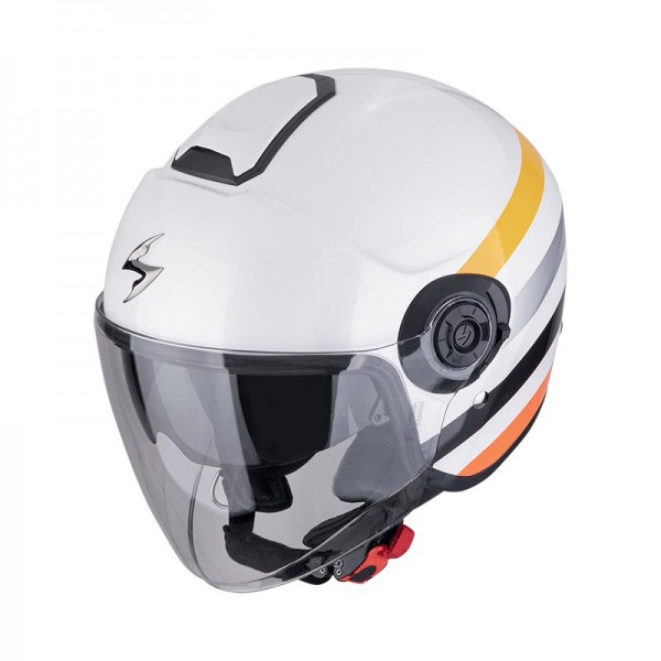 SCORPION EXO CITY 2 BEE WHITE YELLOW HELMET