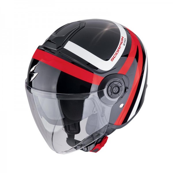 SCORPION EXO CITY 2 RIVA BLACK RED HELMET