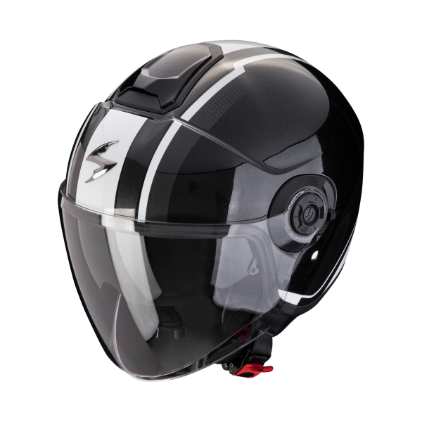 SCORPION EXO-CITY 2 VEL BLACK WHITE HELMET