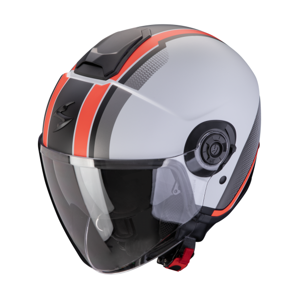 SCORPION EXO-CITY 2 VEL GREY RED HELMET