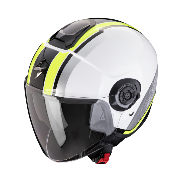 SCORPION EXO-CITY 2 VEL WHITE YELLOW HELMET