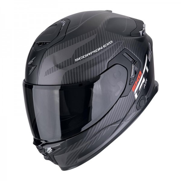 SCORPION EXO-GT SP AIR FLEX BLACK SILVER HELMET