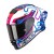 SCORPION EXO R1 EVO 2 AIR CORNERING BLUE PINK HELMET