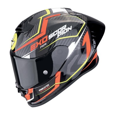 SCORPION EXO R1 EVO 2 AIR COUP RED YELLOW HELMET