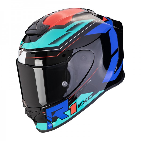 SCORPION EXO-R1 EVO AIR BLAZE BLUE RED HELMET