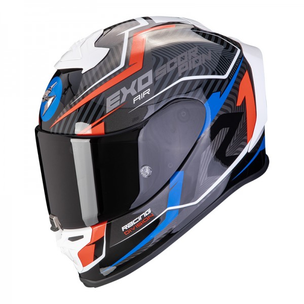 SCORPION EXO-R1 EVO AIR COUP RED BLUE HELMET