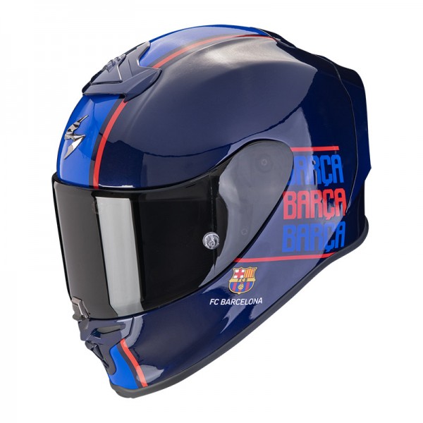 SCORPION EXO-R1 EVO AIR FC BARCELONA BLUE HELMET
