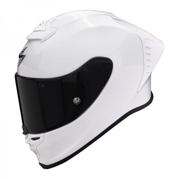 SCORPION EXO R1 EVO AIR FIM SOLID WHITE HELMET