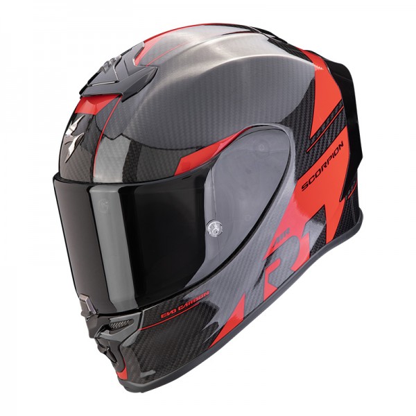 SCORPION EXO-R1 EVO CARBON AIR RALLY RED HELMET