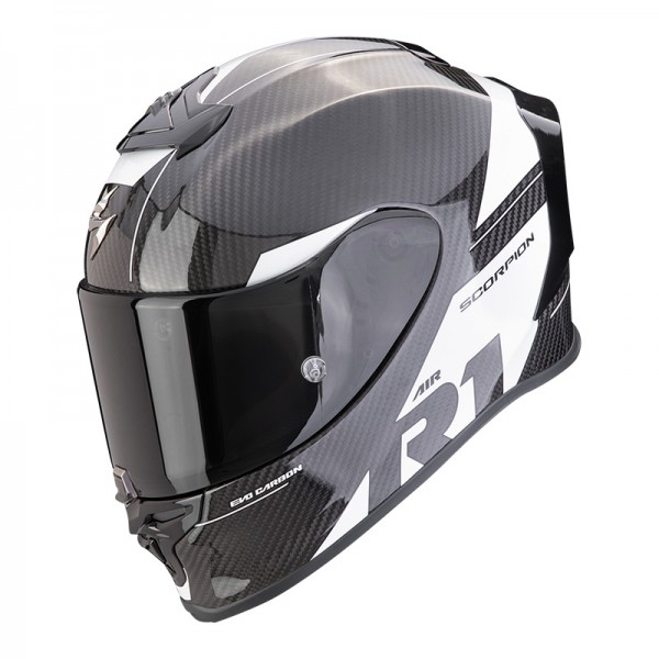 SCORPION EXO-R1 EVO CARBON AIR RALLY WHITE HELMET