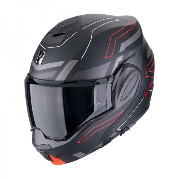 SCORPION EXO TECH EVO CONQUER RED HELMET