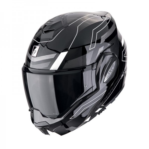 SCORPION EXO TECH EVO CONQUER WHITE HELMET