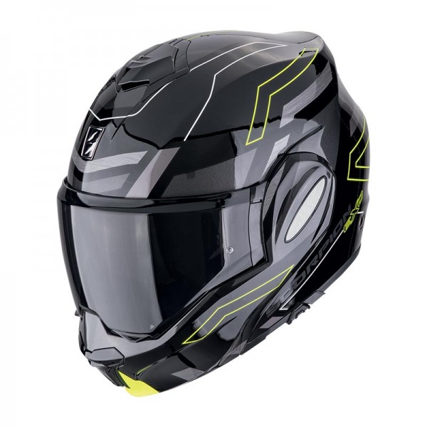 SCORPION EXO TECH EVO CONQUER YELLOW HELMET