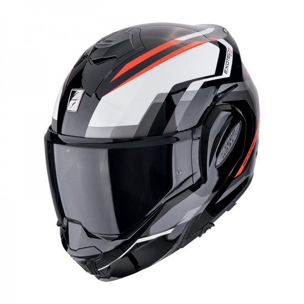 SCORPION EXO TECH EVO FURIO BLACK RED HELMET