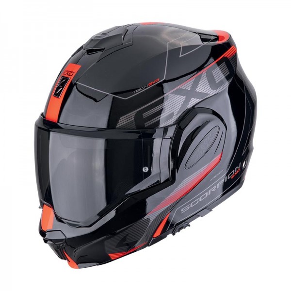 SCORPION EXO TECH EVO TRAVELLER RED HELMET