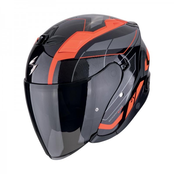 SCORPION EXO Z1 VUE BLACK RED HELMET