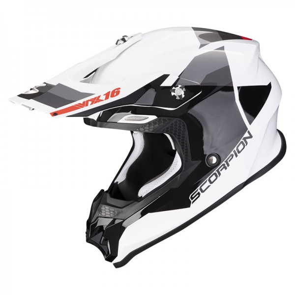 SCORPION EXO VX-16 EVO AIR SPECTRUM WHITE HELMET