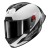 SHARK AERON GP BLANK SP CARBON WHITE HELMET