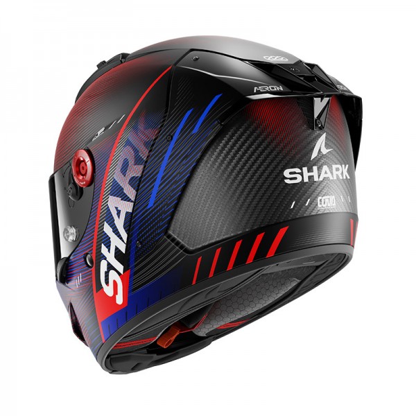 SHARK AERON SPEED-TECH MAT BLUE RED HELMET