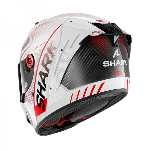 SHARK AERON SPEED-TECH WHITE RED HELMET