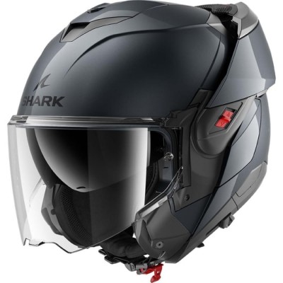 SHARK OXO BLANK GUN METAL HELMET