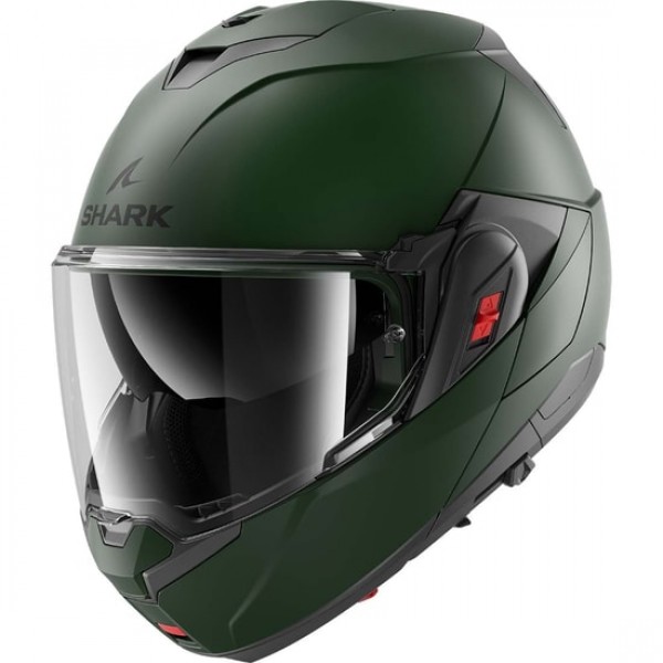 SHARK OXO BLANK MATT GREEN HELMET