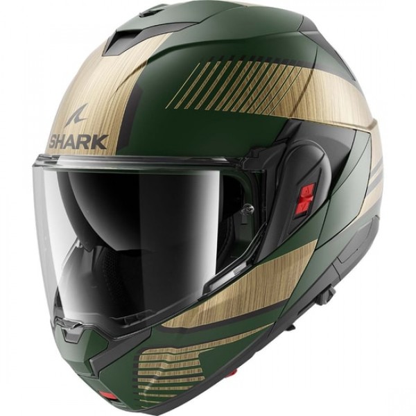 SHARK OXO SIKTER MATT GREEN GOLD HELMET