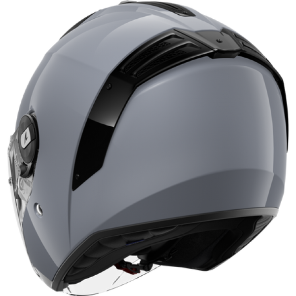 SHARK RS JET BLANK GUN SILVER HELMET
