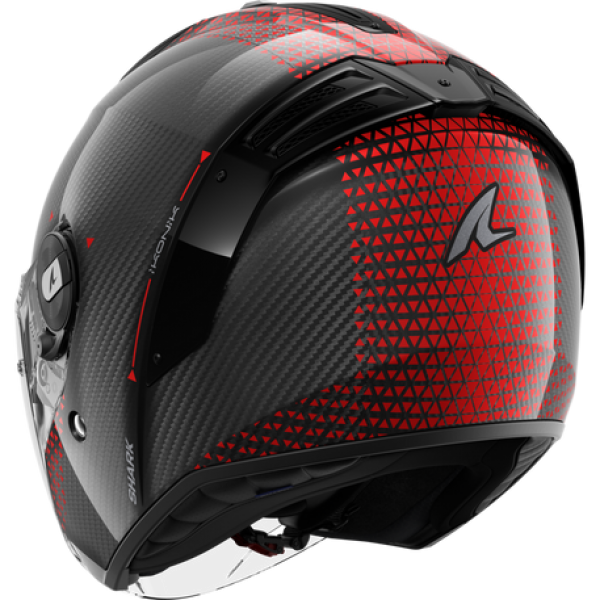 SHARK RS JET CARBON IKONIK CARBON RED CHROM HELMET