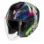 SHARK RS JET CARBON SHAYTAN GREEN PURPLE HELMET