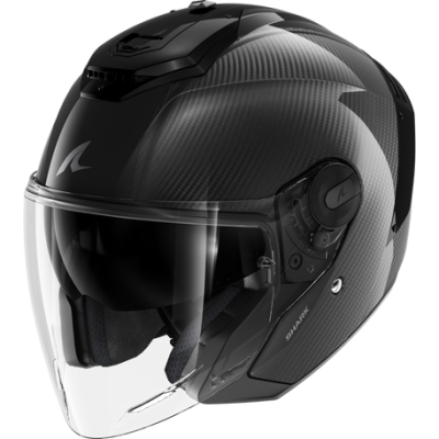 SHARK RS JET CARBON SKIN CARBON BLACK HELMET