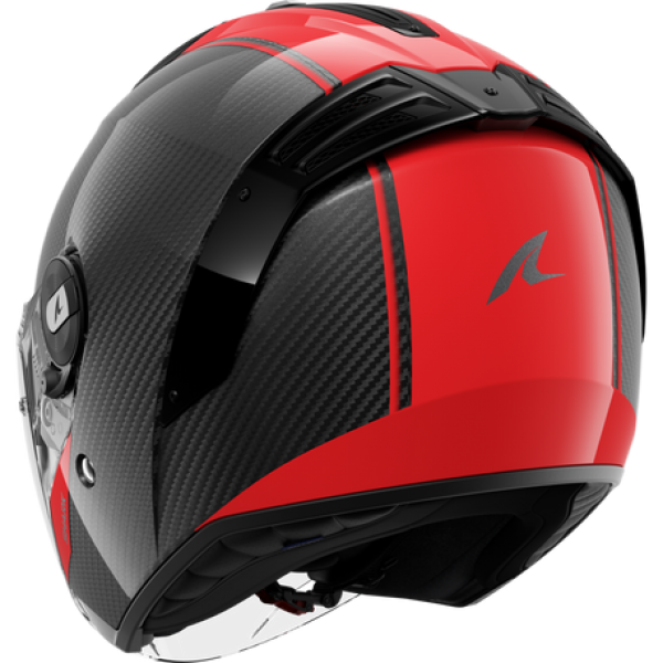 SHARK RS JET CARBON SKIN CARBON RED CARBON HELMET