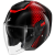 SHARK RS JET STRIDE BLACK RED ANTHRACITE HELMET