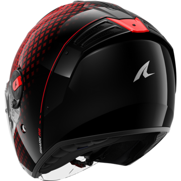 SHARK RS JET STRIDE BLACK RED ANTHRACITE HELMET