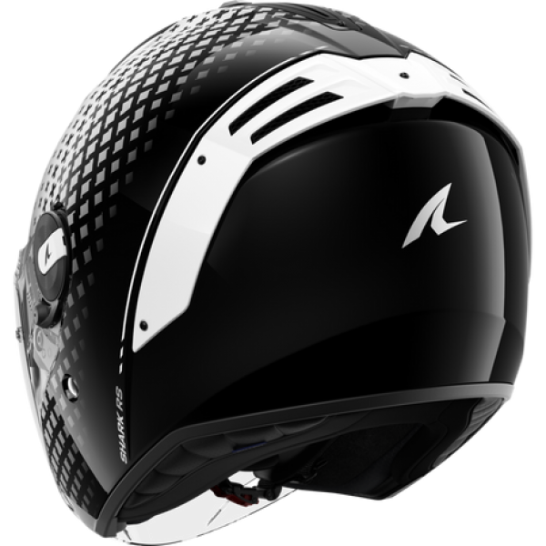SHARK RS JET STRIDE BLACK WHITE BLACK HELMET