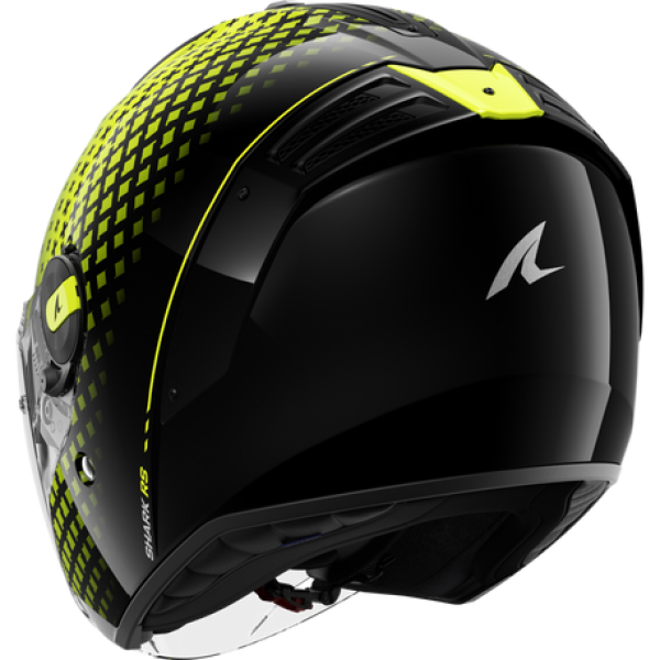 SHARK RS JET STRIDE BLACK YELLOW SILVER HELMET