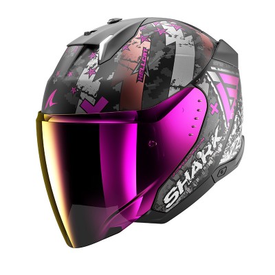 SHARK SKWAL I3 JET HELLCAT MAT PURPLE HELMET