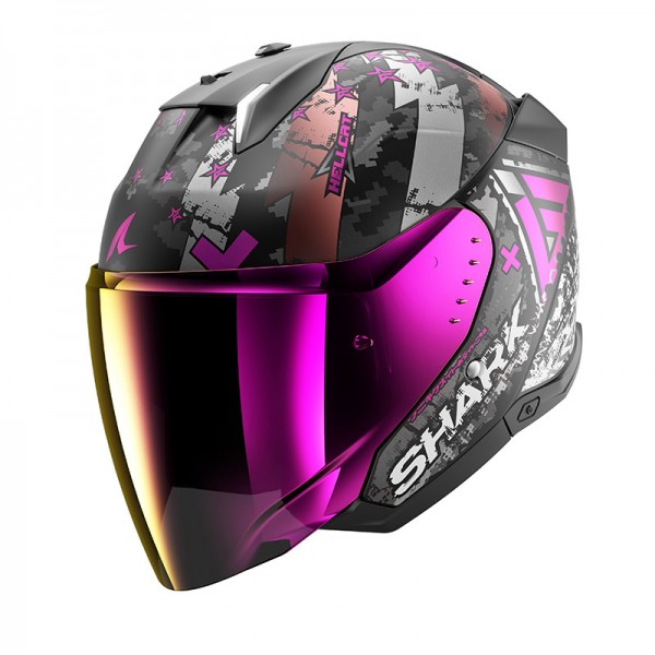 SHARK SKWAL I3 JET HELLCAT MAT PURPLE HELMET