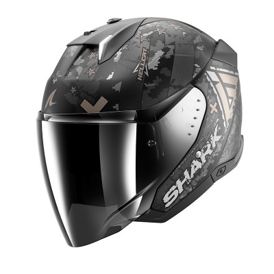 SHARK SKWAL I3 JET HELLCAT MAT SILVER HELMET