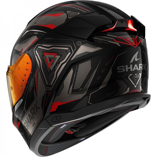 SHARK SKWAL I3 LINIK BLACK ANTHRACITE RED HELMET